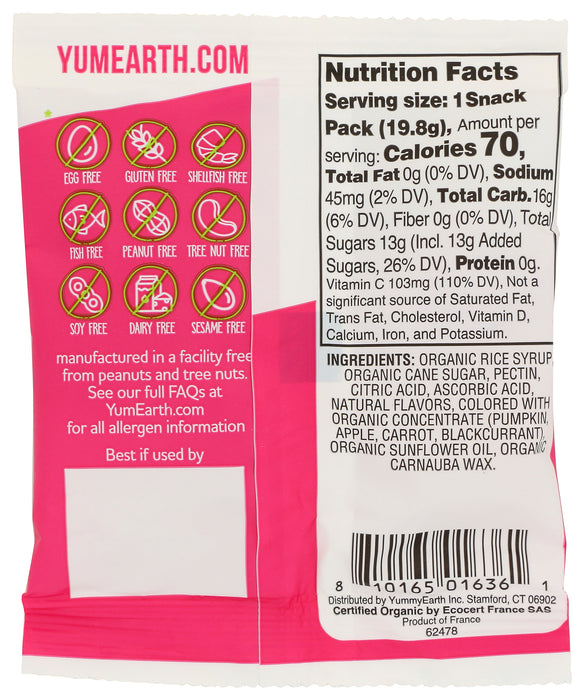 Tropical Fruit Snack, Org GF, 3.5 oz