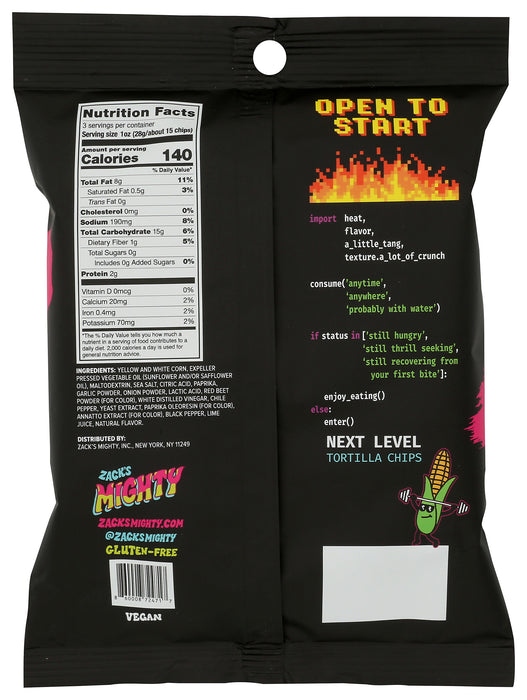 Chili Lime Rolled Tortilla Chips, 3 oz