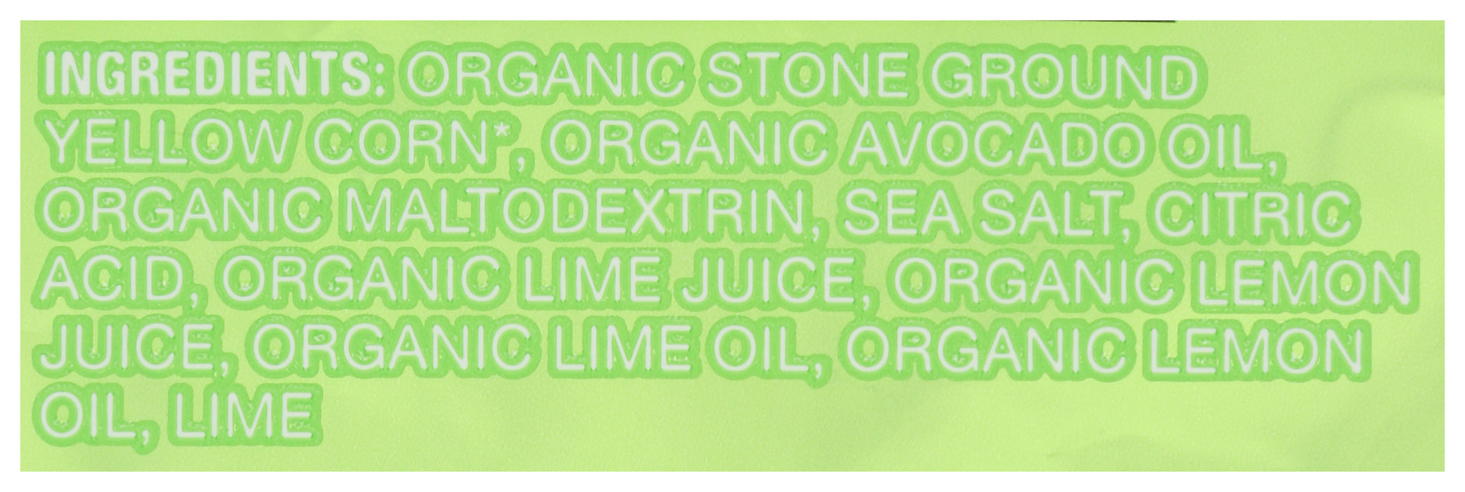 Lime Tortilla Chips, Avocado Oil, Org GF, 7.5 oz