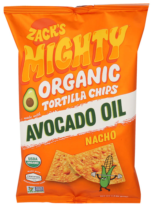 Nacho Tortilla Chips, Avocado Oil, Org, GF, 7.5 oz