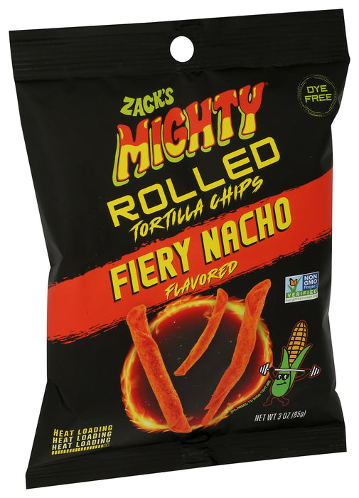 Rolled Tortilla Chips, Fiery Nacho, 3 oz