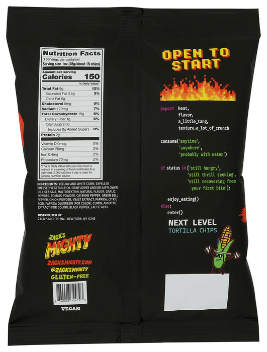 Rolled Tortilla Chips, Fiery Nacho, 3 oz