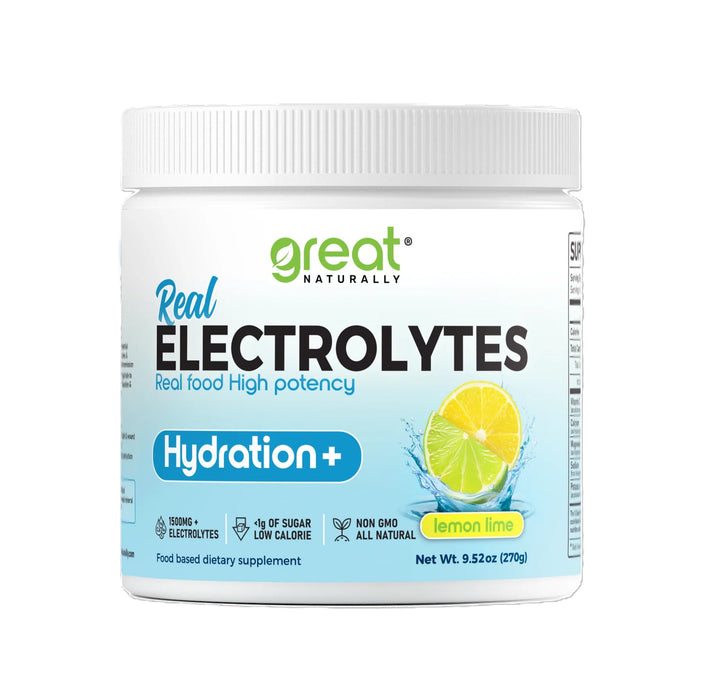 Real Electrolytes Hydration+, Lemon Lime, 30 serv/ 9.52 oz