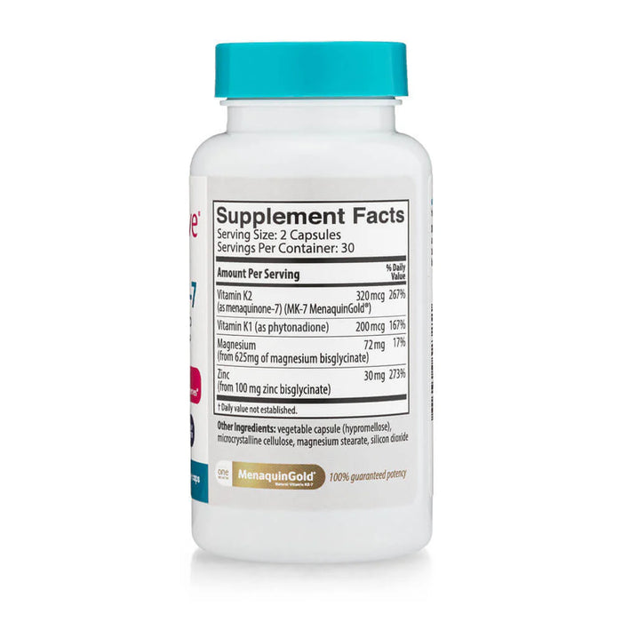 Vitamin K2-7 + Vitamin D3, 200mcg, 60 vcap