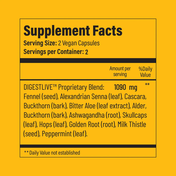 DigestLive+, Constipation Relief, Travel Formula, 30 cap