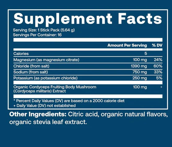 ElectroMag Electrolyte Powder, Lemon Lime, 16 stick/16 serv