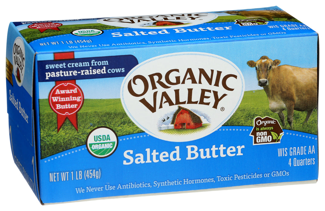 Salted Butter Sticks, Org, 16 oz