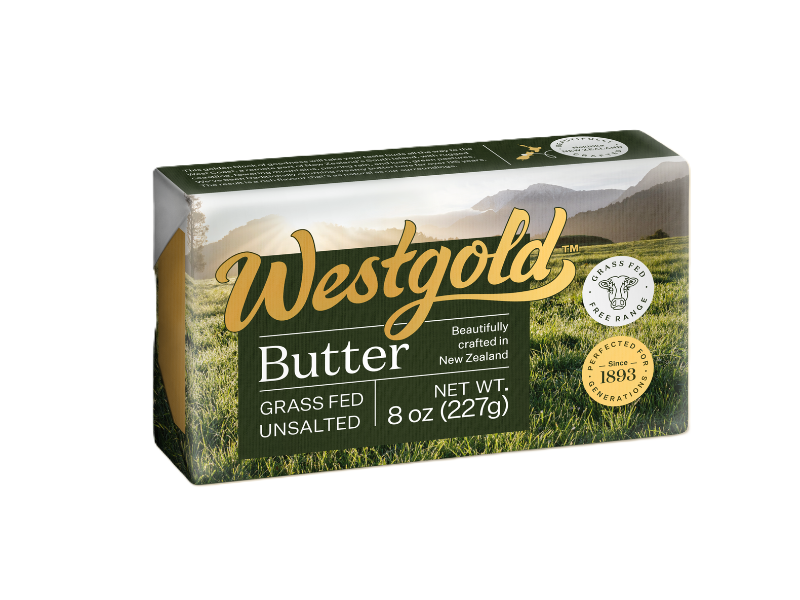 Unsalted Grass Fed Butter, 227 gm