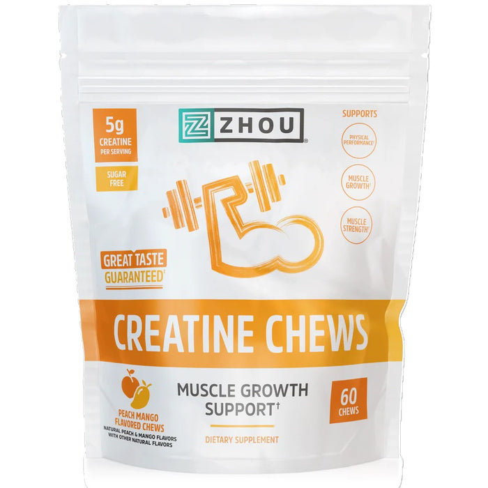 Creatine Chews, 5 gm, Peach Mango, 60 ct
