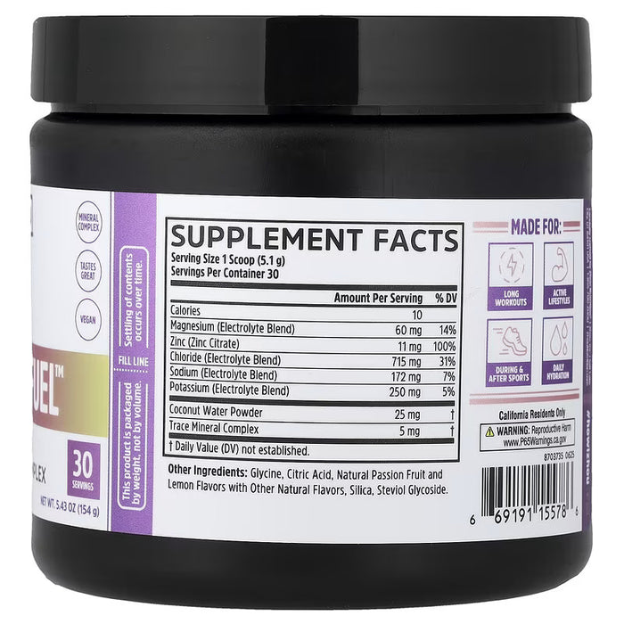 Hydro-Fuel Electrolyte Complex, Passionfruit Lemonade, 5.43 oz