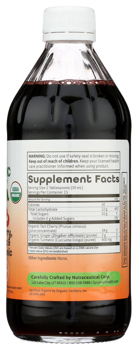 Tart Cherry Turmeric & Ginger Tonic, Glass Org, 16 fl oz