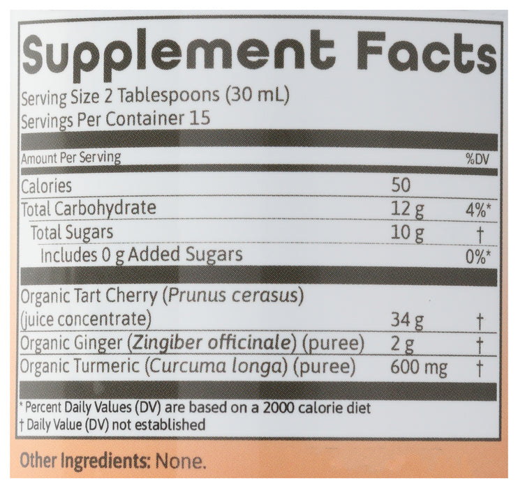 Tart Cherry Turmeric & Ginger Tonic, Glass Org, 16 fl oz