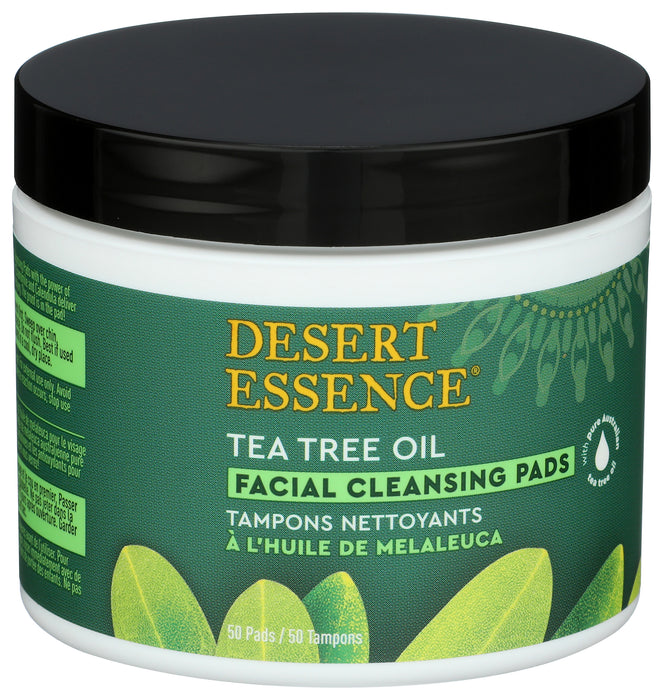 Tea Tree Oil Facial Cleansing Pads, 50 ct