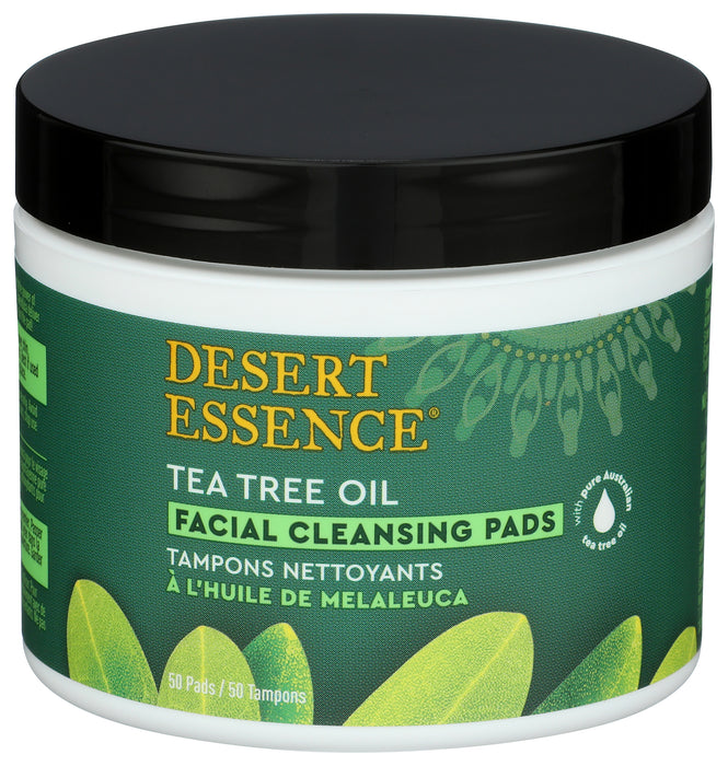 Tea Tree Oil Facial Cleansing Pads, 50 ct