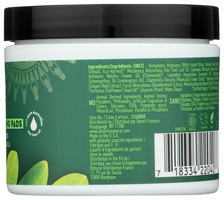 Tea Tree Oil Facial Cleansing Pads, 50 ct