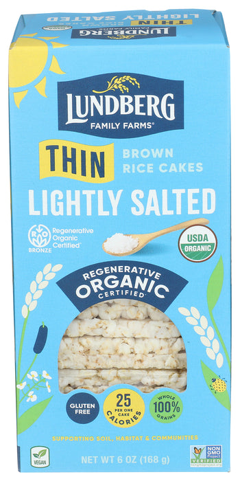 Thin Stackers, Brown Rice Lightly Salted, GF, 6 oz