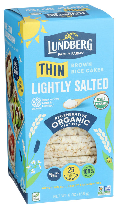 Thin Stackers, Brown Rice Lightly Salted, GF, 6 oz