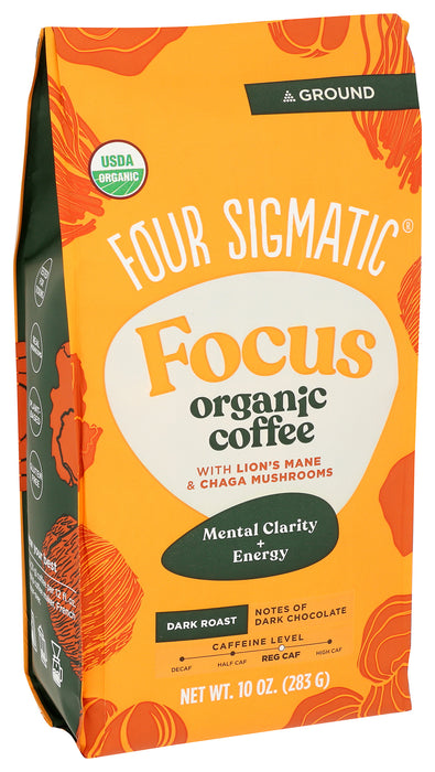 Focus Coffee Ground, Dark Roast, Org, 10 oz