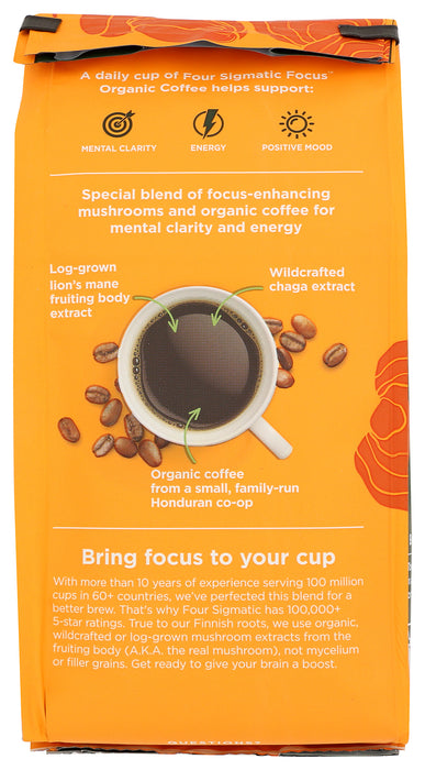 Focus Coffee Ground, Dark Roast, Org, 10 oz