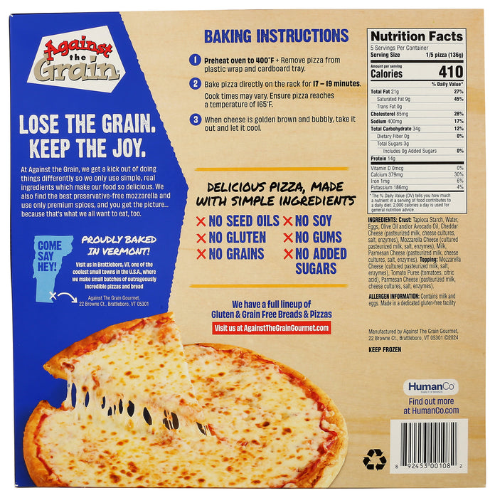 Three Cheese Pizza GF, 24 oz