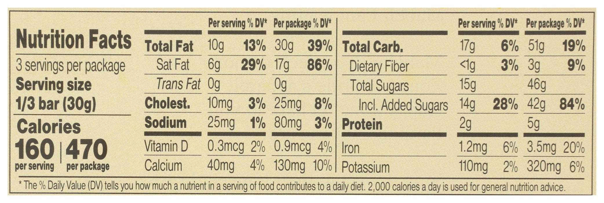 Toffee & Almonds Milk Chocolate Bar 33% Cocoa, 3.2 oz