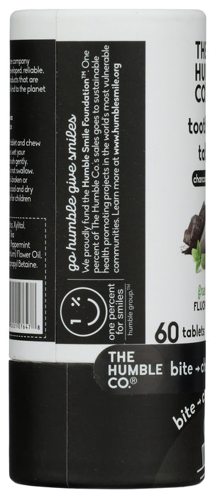 Toothpaste Tablets, Charcoal Powder, 60 tab