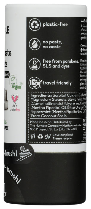 Toothpaste Tablets, Charcoal Powder, 60 tab