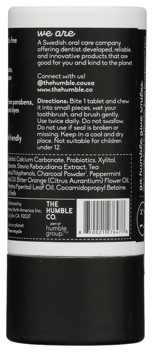 Toothpaste Tablets, Charcoal Powder, 60 tab