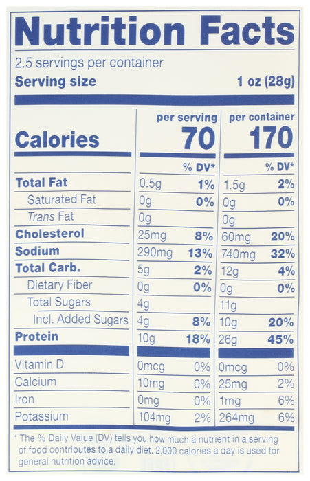 Turkey Jerky, Hickory Smoke, 2.5 oz