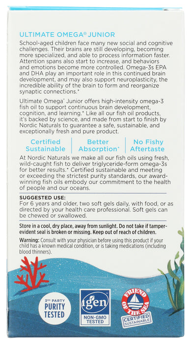 Ultimate Omega Junior, 680mg, 90sgel