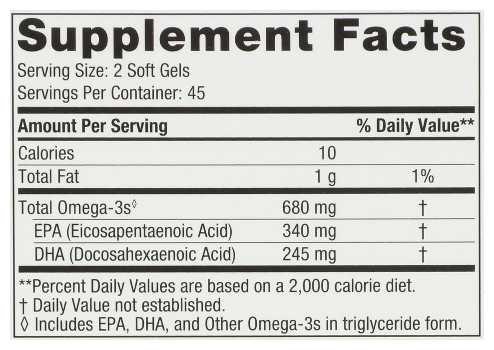 Ultimate Omega Junior, 680mg, 90sgel