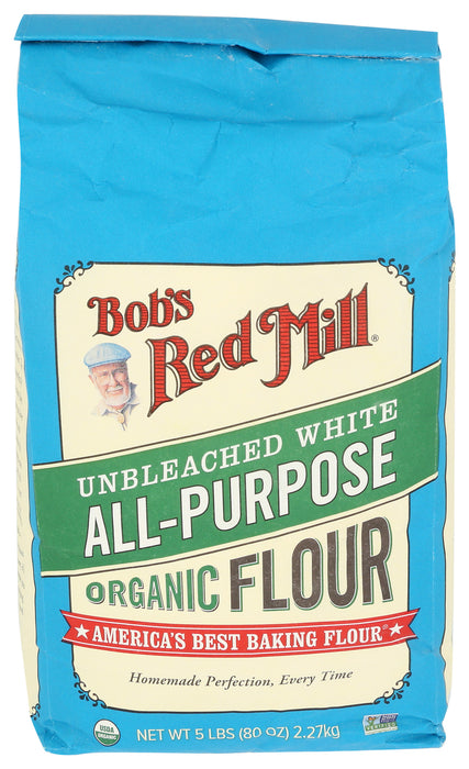 Unbleached White All Purpose Flour, Org, 5 lb