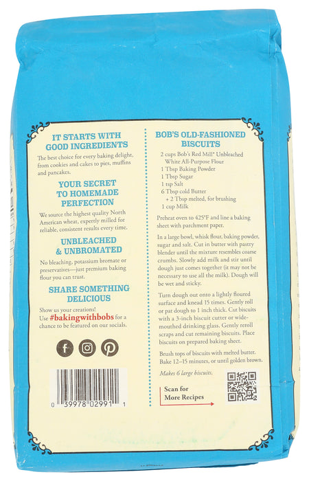 Unbleached White All Purpose Flour, Org, 5 lb