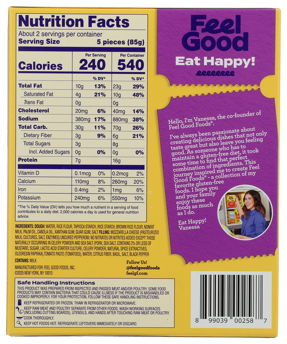 Uncured Pepperoni Pizza Snacks, GF, 7 oz