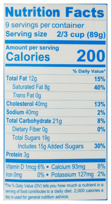 Vanilla Bean Ice Cream, Org, 48 floz