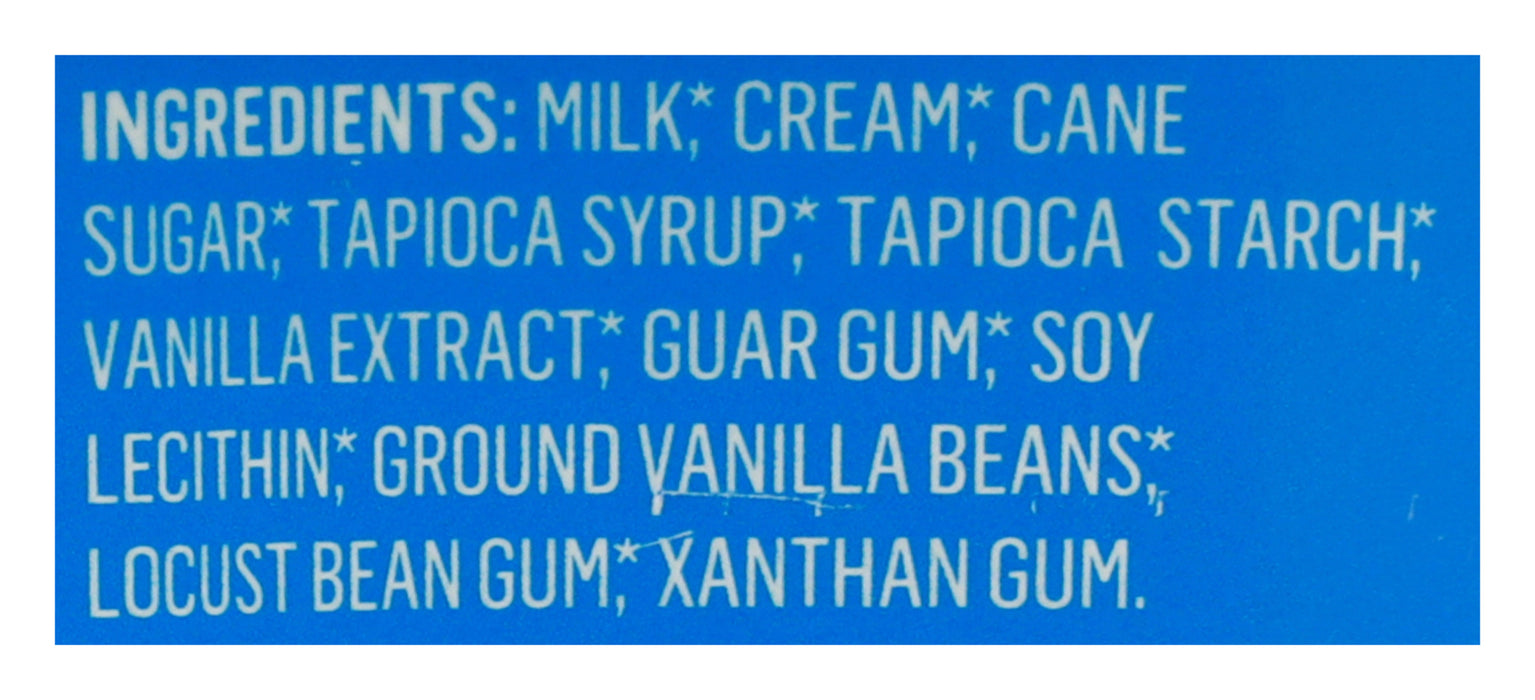 Vanilla Bean Ice Cream, Org, 48 floz