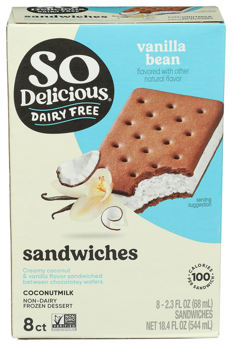 Vanilla Bean Sandwiches 8pk, Non Dairy, 18.4 floz