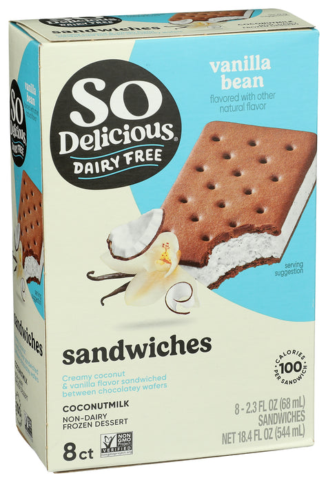 Vanilla Bean Sandwiches 8pk, Non Dairy, 18.4 floz