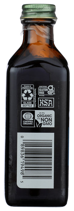 Vanilla Flavoring, Non-Alcoholic, Org, 4 fl oz