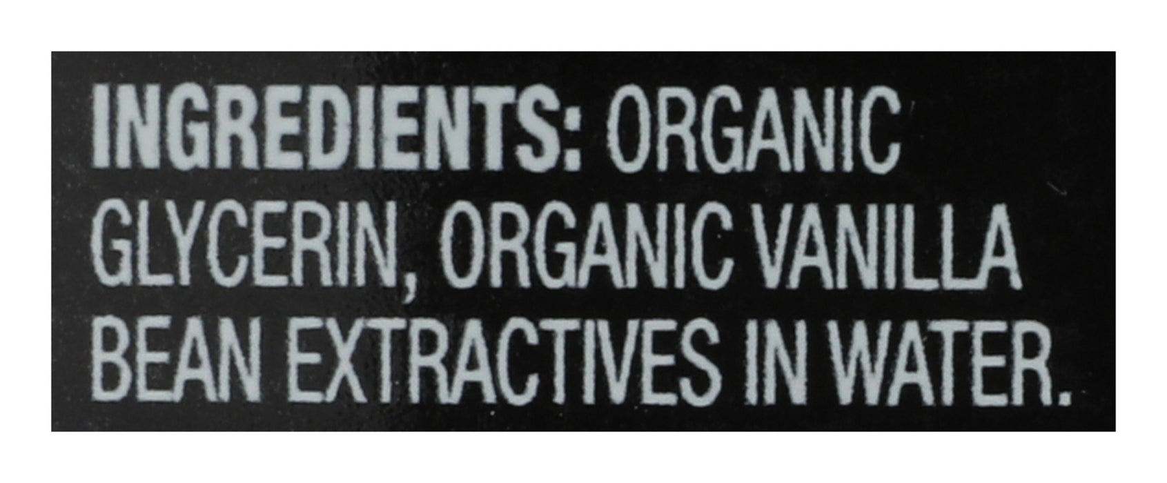 Vanilla Flavoring, Non-Alcoholic, Org, 4 fl oz