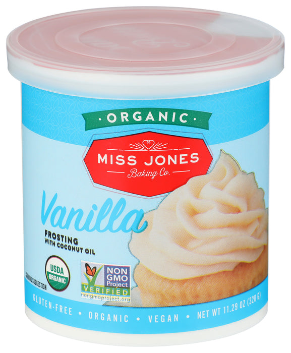 Vanilla Frosting, Org, 11.29 oz