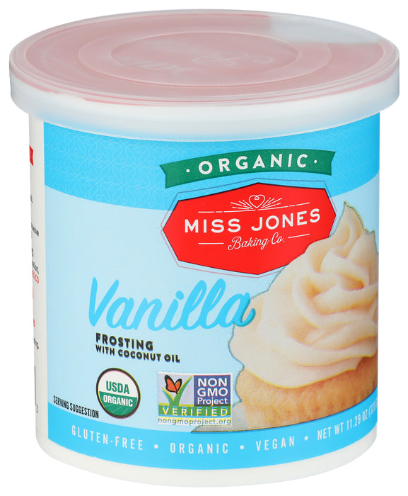 Vanilla Frosting, Org, 11.29 oz