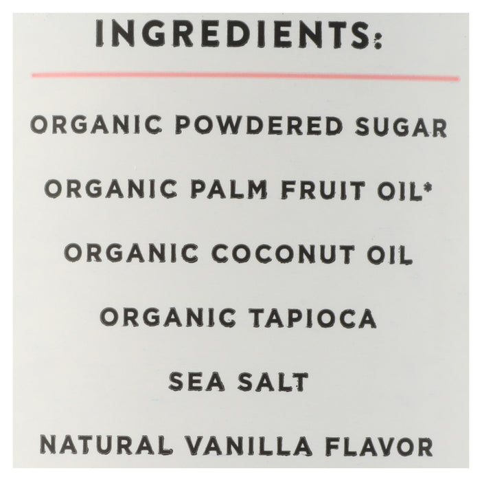 Vanilla Frosting, Org, 11.29 oz