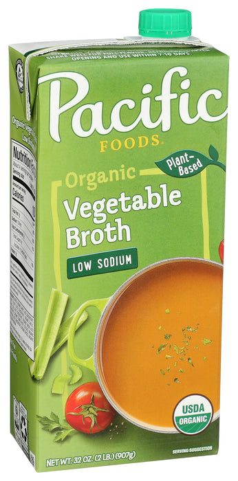 Vegetable Broth - Low Sodium, Org, 32 fl oz