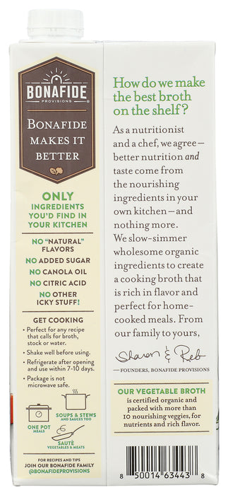 Vegetable Broth - No Salt Added, Org, 32 fl oz