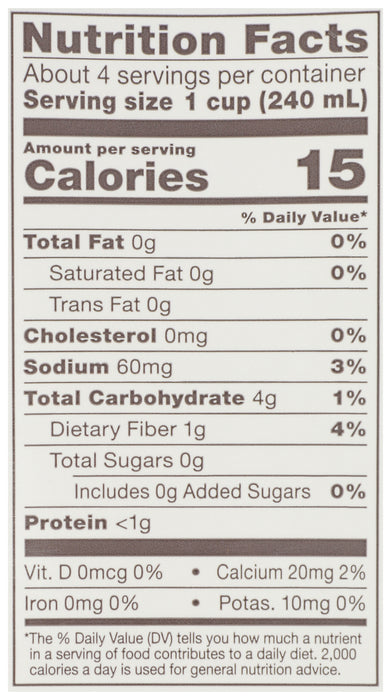 Vegetable Broth - No Salt Added, Org, 32 fl oz