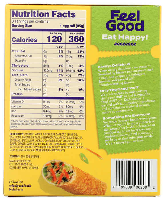 Vegetable Egg Rolls, 9 oz