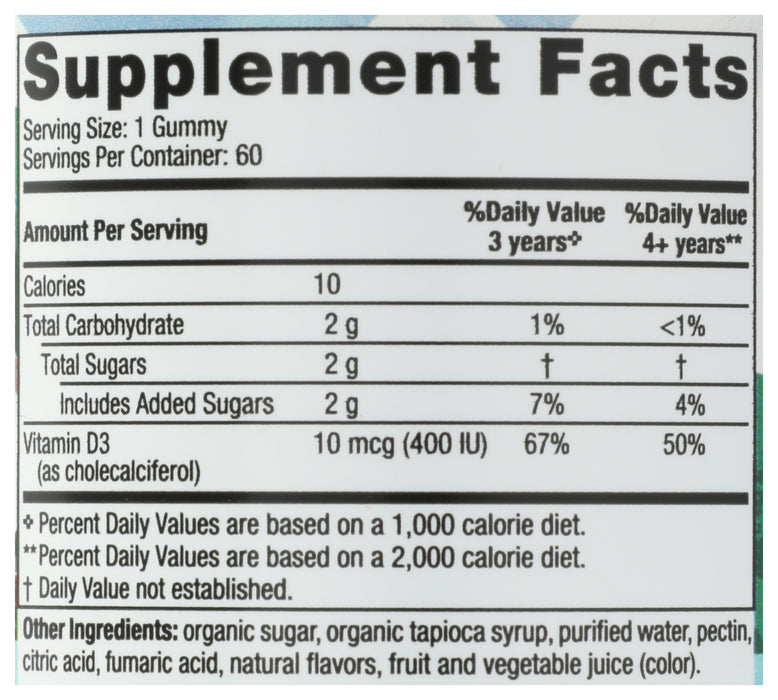 Vitamin D3 400IU, Watermelon, 60gummy