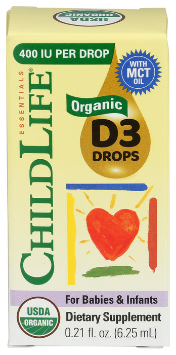 Vitamin D3 Drops for Babies & Infants, Berry, Org, 10 ml