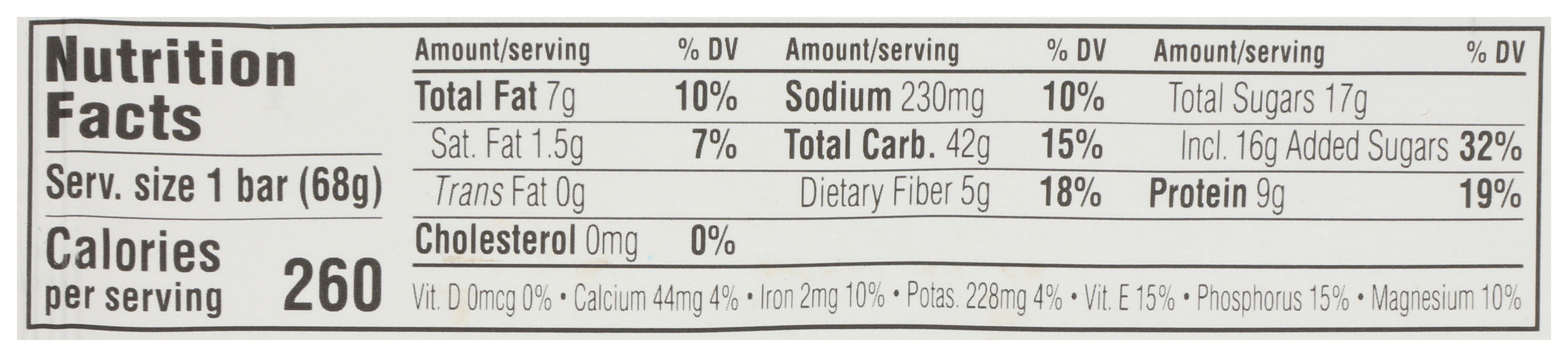 White Chocolate Macadamia Nut Bar, 2.4 oz